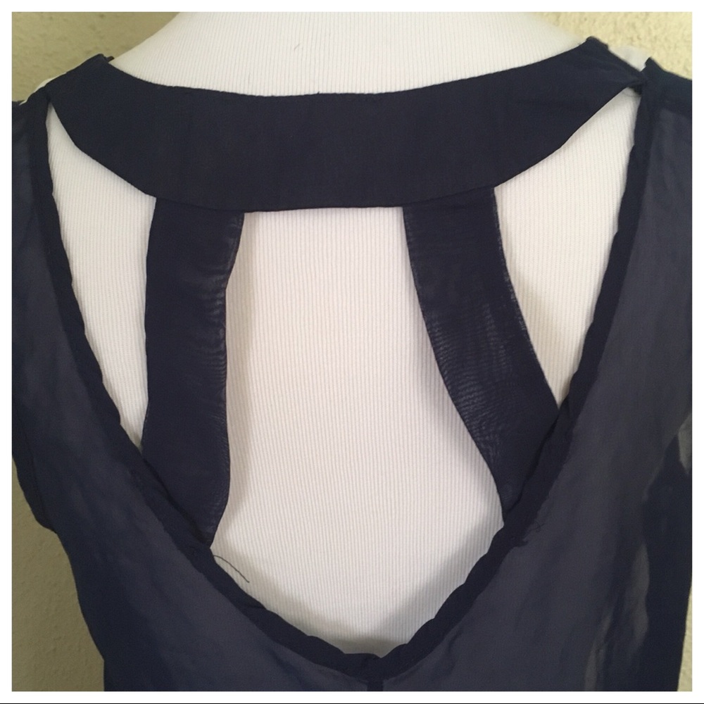 Love Culture Navy Blue & White Striped Top. - Picture 3 of 4